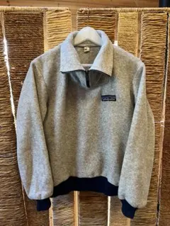 80‘s patagonia ヴィンテージ デカタグ ハーフジップ フリース S