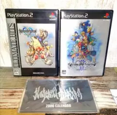 PlayStation2 キングダムハーツ 1 + 2 カレンダー ポストカード