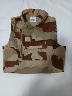 フランス軍　カモフラージュ ミリタリベスト(86〜96 cm)
