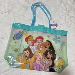 【新品未使用タグ付き】ディズニープリンセス プールバッグビニールバック