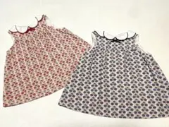 n*o様 bebe 花柄　チュニック 2着セット M 80 色違い