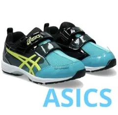 asics 青黒スニーカー ベルクロ　16.5cm　キッズ