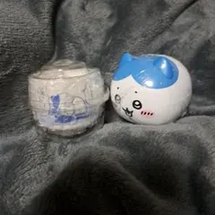 ちいかわ おちょこ2「強さ」をありがとッ＆貯金箱 ハチワレセット