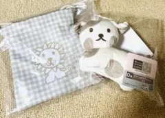 ブルーナアニマル タイトーくじ いぬ ライオン 巾着ポーチ マスコット