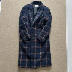 EGOIST チェック柄 ロングコート サイズ8