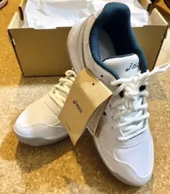 asics 23.5cm COURT SLIDE オムニクレー サクソングリーン