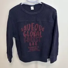 après les cours ワッフル　Tシャツ ネイビー　110㎝