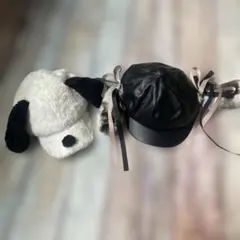 USJ 犬耳付きキャップと黒キャップセット スヌーピー帽子