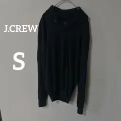 J.CREW ブラック クルーネックセーター S 無地　シンプル　メンズ