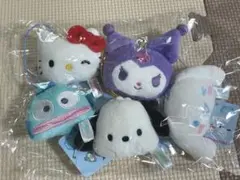 サンリオキャラクターズ　フェイスマスコット　5種