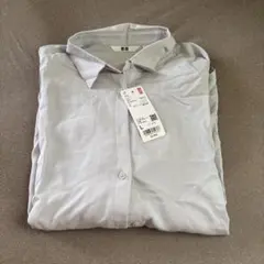 UNIQLO WOMEN ウィメンズリラックスシャツ L ライトグレー