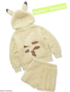 【ポケモンスリープ】ジェラートピケ ピカチュウパーカ&ショートパンツセット