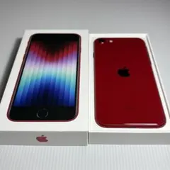 【極美品】iPhone SE 第3世代 64GB レッド バッテリー純正新品