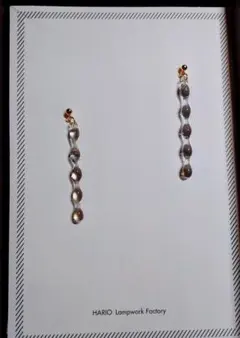 HARIO ガラス ロングピアスのサムネイル