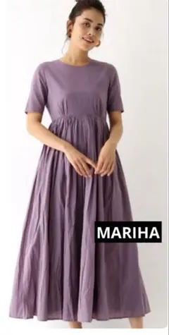 タグ付新品✨MARIHA 月影のスカート ティアード ロング 38 Skyブルー