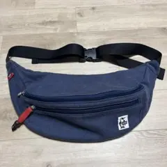 CHUMS ネイビー キャンバス ボディバッグ