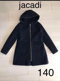jacadi フード付きウールコート 140