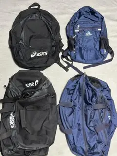 asics・adidas ボストンキャリーバッグ リュックサック セット