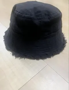 WEGO⭐︎フリンジ付き黒バケットハット Fサイズのサムネイル
