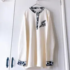 Louis Leonharett ルイ・レオナールニットカットソーレオパード柄