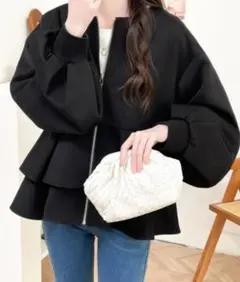 新品未使用　シップス ウーリッシュジャケット　ノーカラージャケット　36 GU公式 | ウォッシャブルノーカラージャケットZ+E(セットアップ可能)