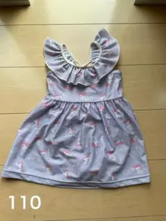 フリル付きマーメイド柄水着 110