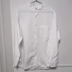 エクストラファインコットンオーバーサイズスタンドカラーシャツ　ユニクロ　М　白
