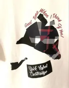 の*あ様 匿名配送　ブラックレーベルクレストブリッジ　チェック柄　Tシャツ　Mサ