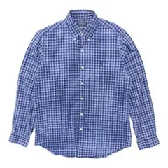 ポロ ラルフローレン コットン チェック 長袖シャツ メンズM カジュアルシャツ