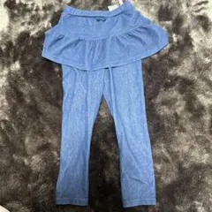 西松屋　デニムブルー フリル付きスカートレギンス