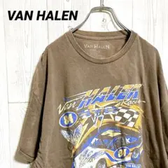 VAN HALEN バンドTシャツ レーシングカー フェード ブラウン XL