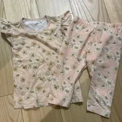 ユニクロ ポール＆ジョー 花柄フリル袖セットアップ100cm