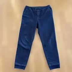 GU ダークブルー 裏起毛ジョガーパンツL