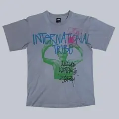 希少 Old Stussy グラフィック tシャツ グレー