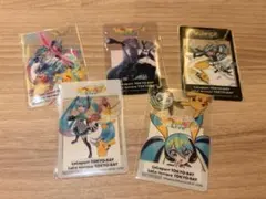 ポケミク　オリジナルクリアカード　全5種フルコンプ
