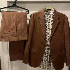 コーデュロイ スーツ セットアップ ポールスミス シャツ コムサイズム L M