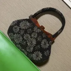 昭和レトロ ❁⃘お花柄❁⃘ 総ビーズ ハンドバッグ ヴィンテージ 古着