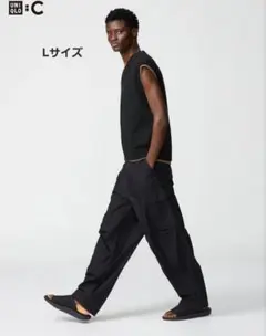 UNIQLO C ユニクロシー　ワイドフィットカーゴパンツ　L　25ss