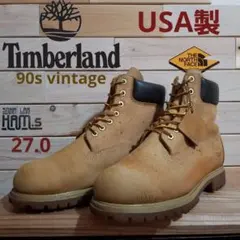 美品　90s USA製　希少　ティンバーランド 6インチ　プレミアム　27.0