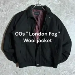 00s London Fog ウールジャケットM短丈古着 レーヨン混
