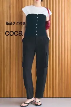 新品未使用cocaコカシボサテンライクカーゴパンツ
