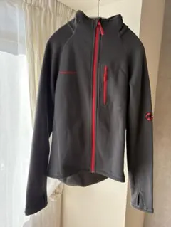 Mammut フリースジャケット グレー/赤　ポーラテック