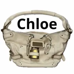 u96【美品】クロエ　レザー　シルベラード　ホワイト　ハンドバッグワンショルダー u96【美品】クロエ レザー シルベラード ホワイト ハンドバッグワン