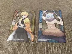 鬼滅の刃 ステンドグラスカード 我妻善逸 ねずこ - メルカリ