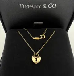鑑定書付Tiffanyバイザヤード0.21ct K18RGダイヤモンドネックレス 