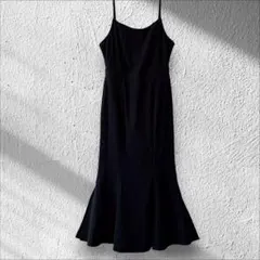 LAUIR ロングワンピース　キャミワンピース　黒　マーメイド　M 美品