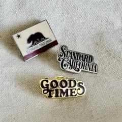 未使用 Standard California ピンバッジ 3点セット スタカリのサムネイル