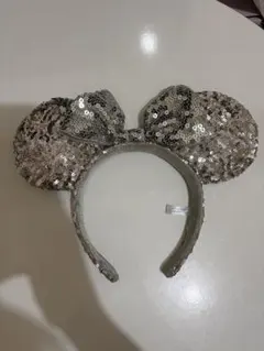 東京ディズニーリゾート ミニーマウスカチューシャ スパンコール シルバー