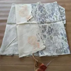 和風風景画柄 生地 はぎれ 約100cm x 35cm