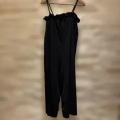 speedo水着ラッシュ水陸両用オフショルダー 黒 美品パンツワンピサロペットL